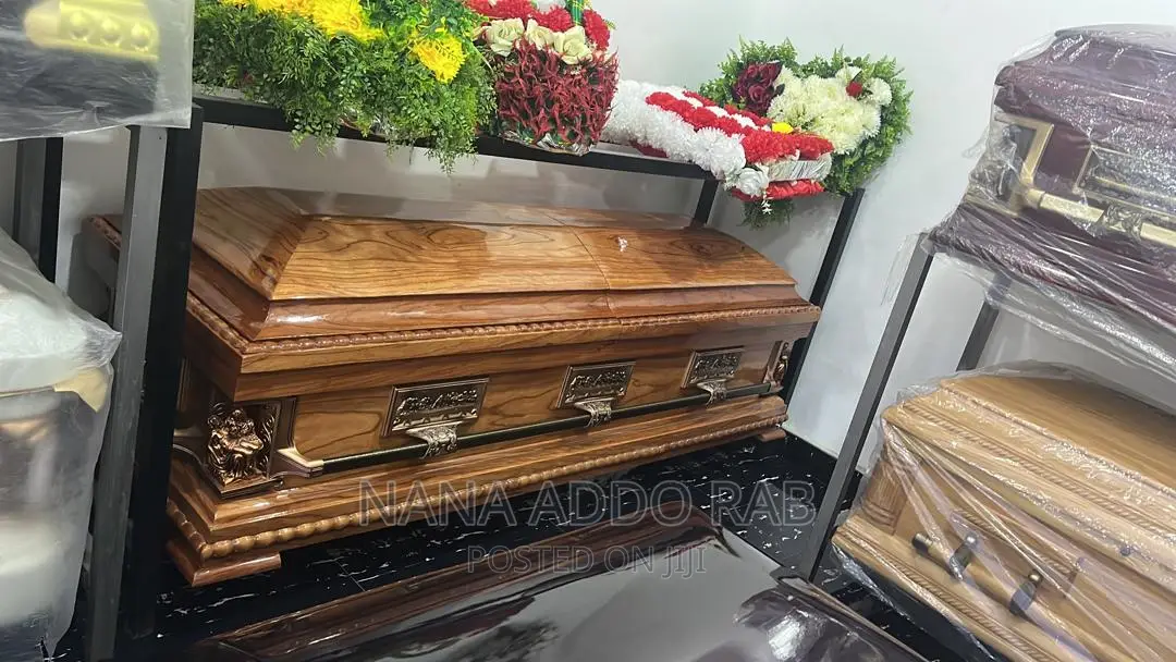 Polish Wood Coffin With Good Interiors
