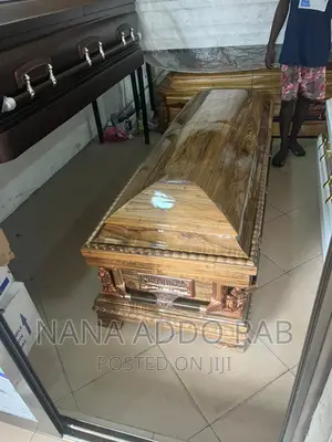 Polish Wood Coffin With Good Interiors