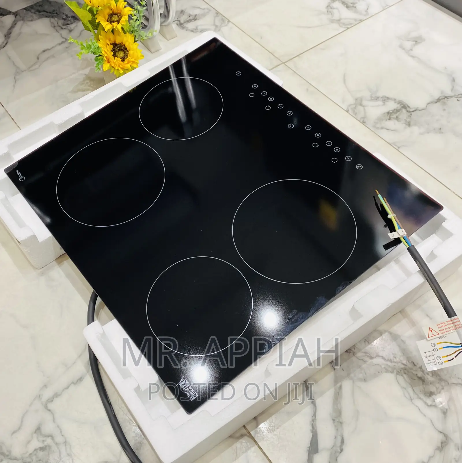 Buy Authentic(MC-HF605)Midea 4 Built-in Burner(Black).