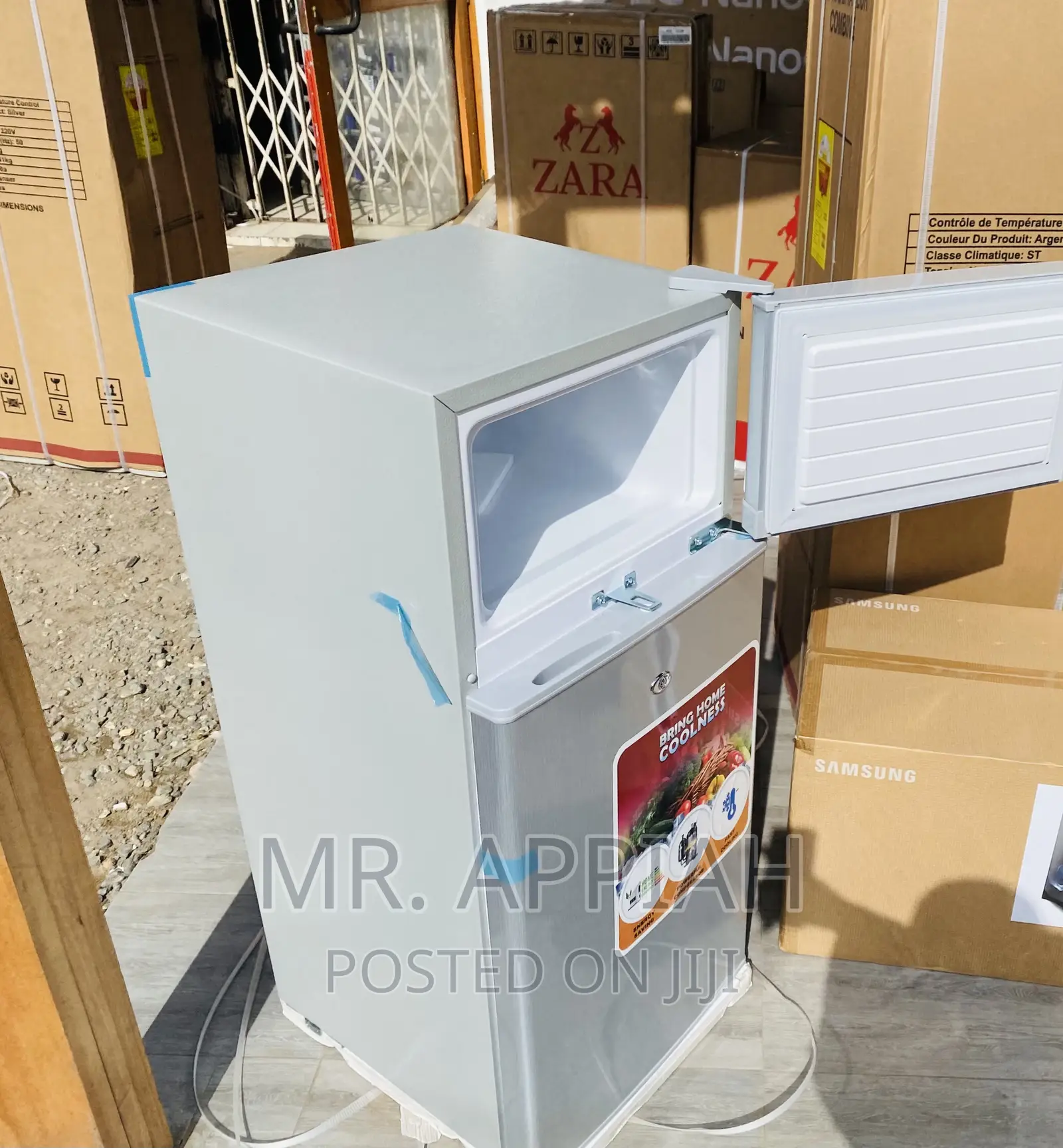 Buy Durable Zara 12TM Double Electric Refrigerator,Silver.