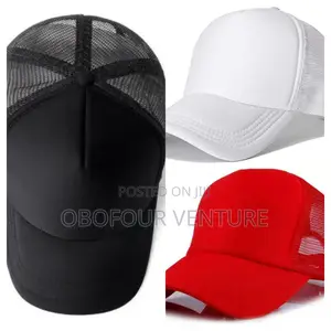 Mens Half Mesh Adjustable Trucker Cap Baseball Hat