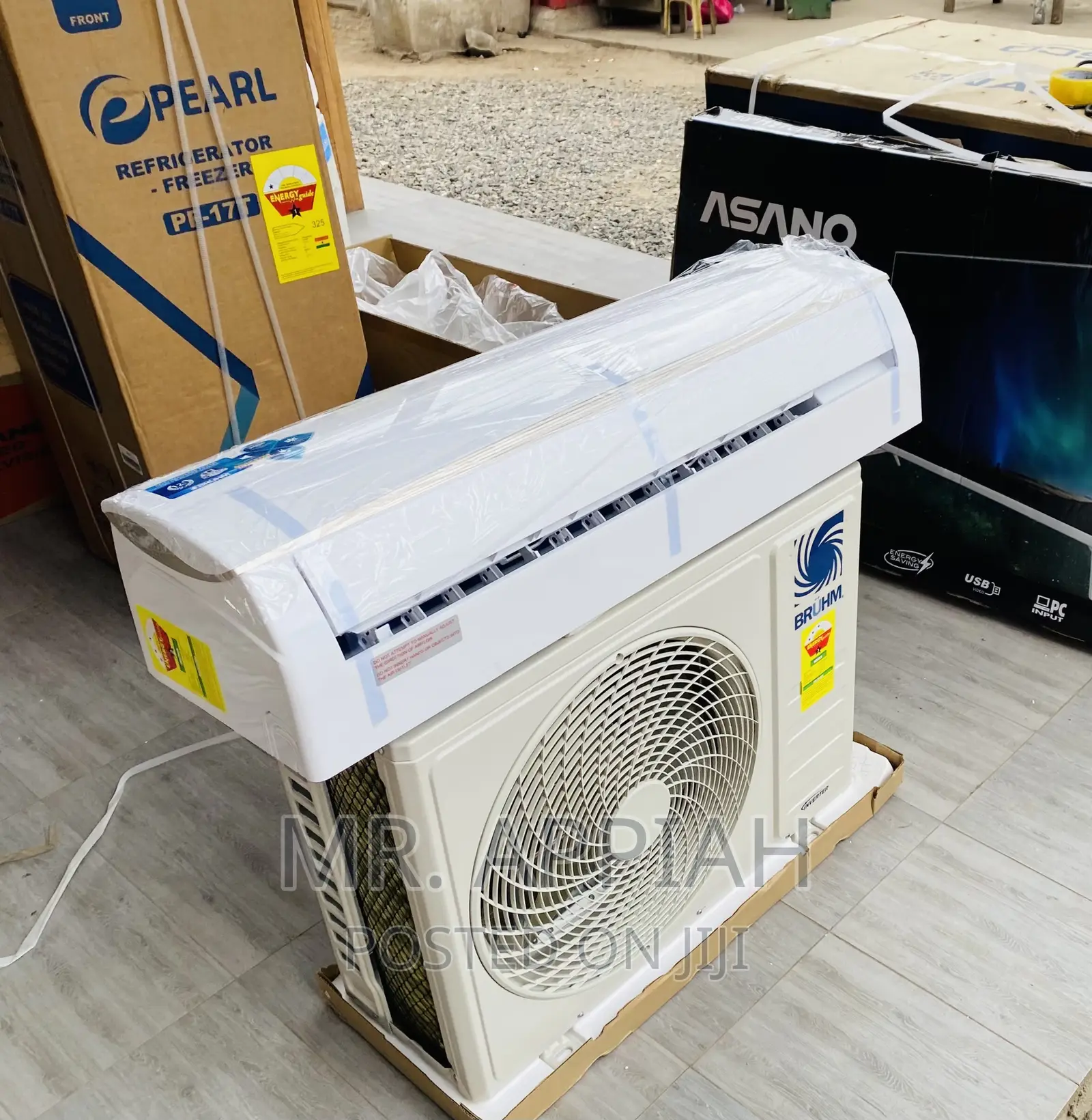 Brand New Bruhm 1.5hp Split Inverter Electric Ac(White).