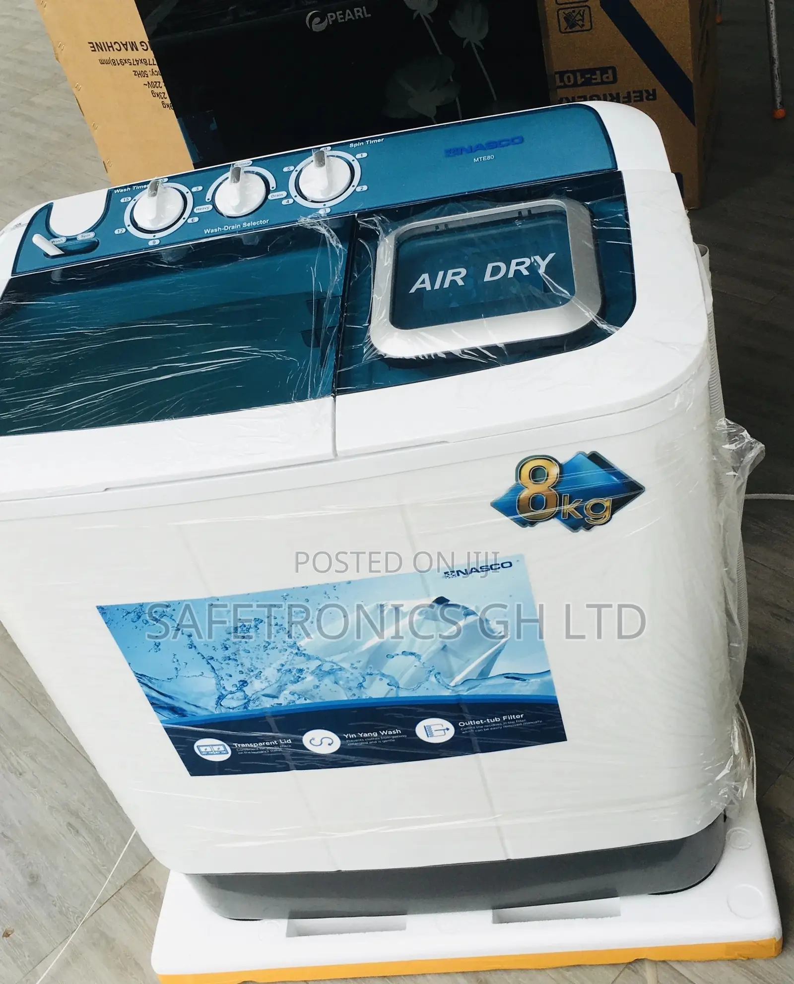 Twintub Nasco Washingmachine 8kg  Semiautomatic Topload