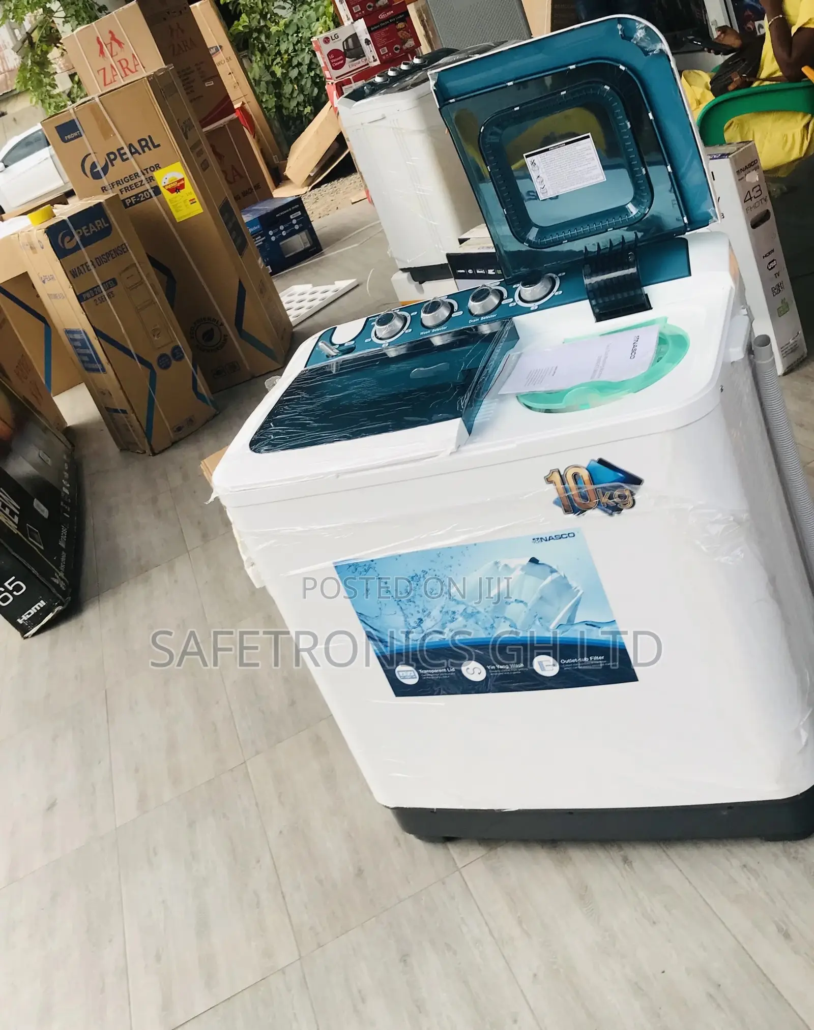 10kg Washingmachine Topload Semiautomatic Nasco Electric