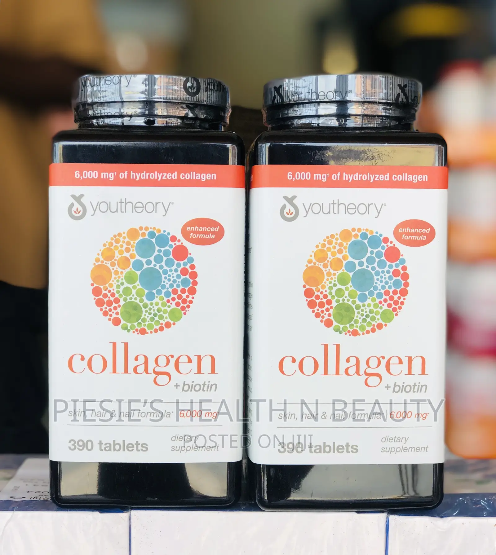 Youtheory Collagen Plus Biotin, 390 Tablets