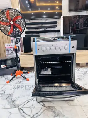 Classy Sleek Grey Color 50/50 4burner Stove Oven