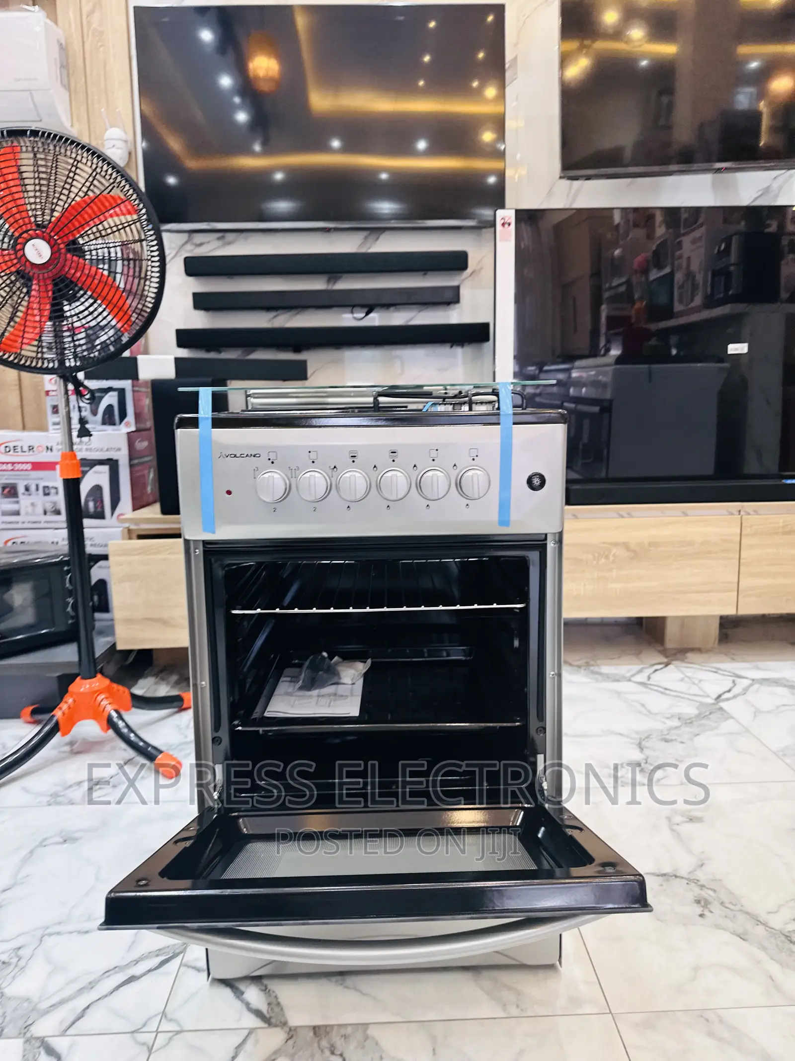 Better Deal on Sliver Color Gas Cooker Oven Glass Lid 4b