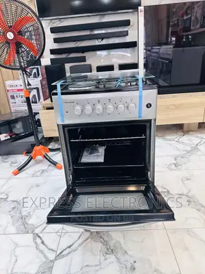 Fast Cooking 4burner Gas Cooker Oven Sliver