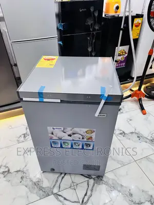 Pearl 100L Chest Freezer Grey Color Efficient Saving