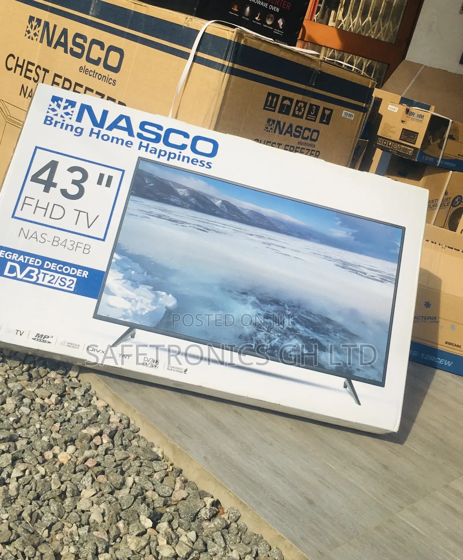 43 Inches Glossy Black LED Nasco Satellite Digital Tv