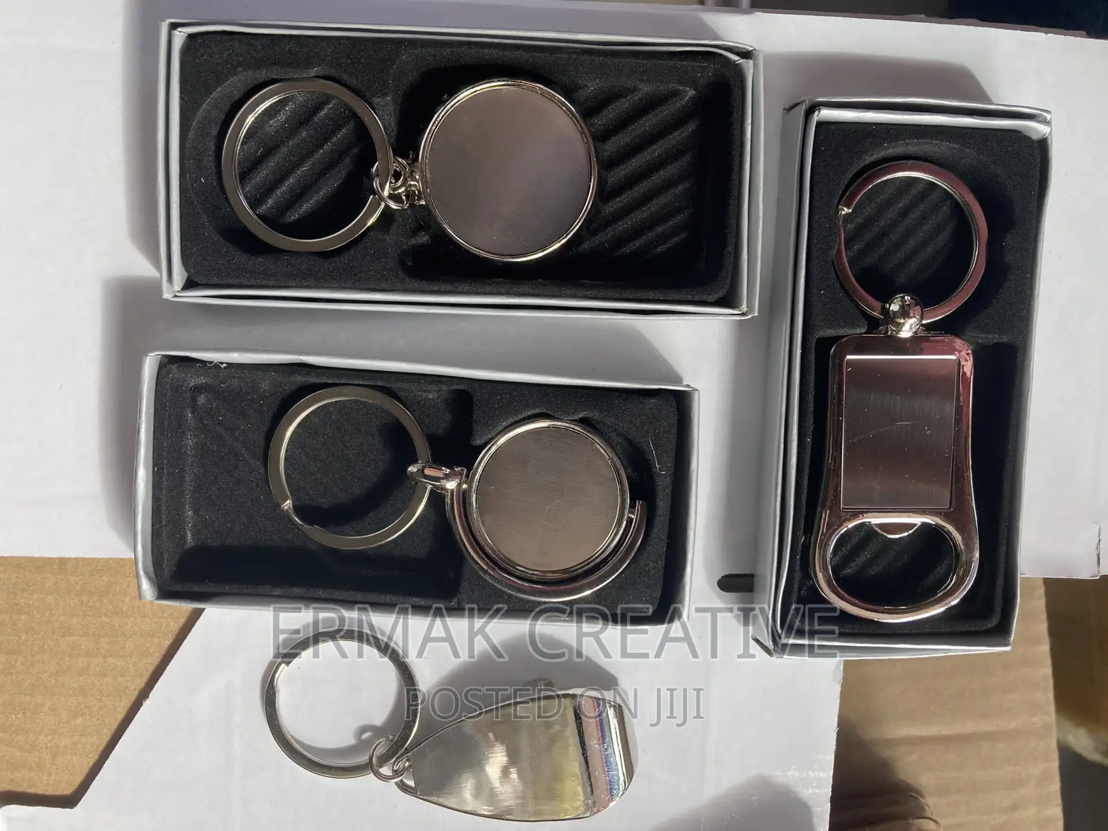 Metallic Doming Keyring