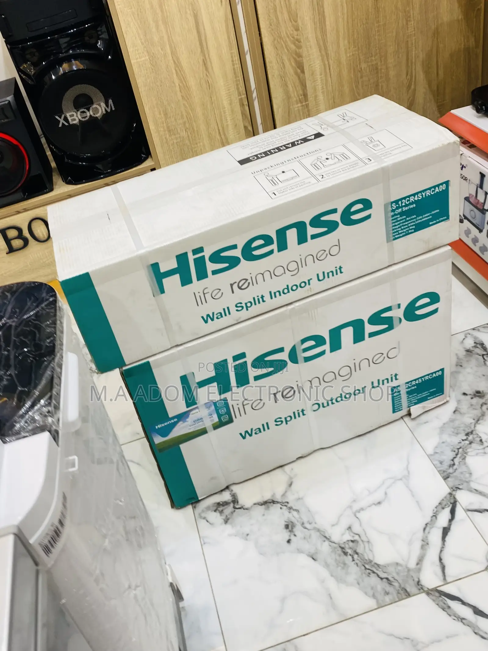 Brand New Hisence 1.5hp Split Air Conditioner(R410)White.