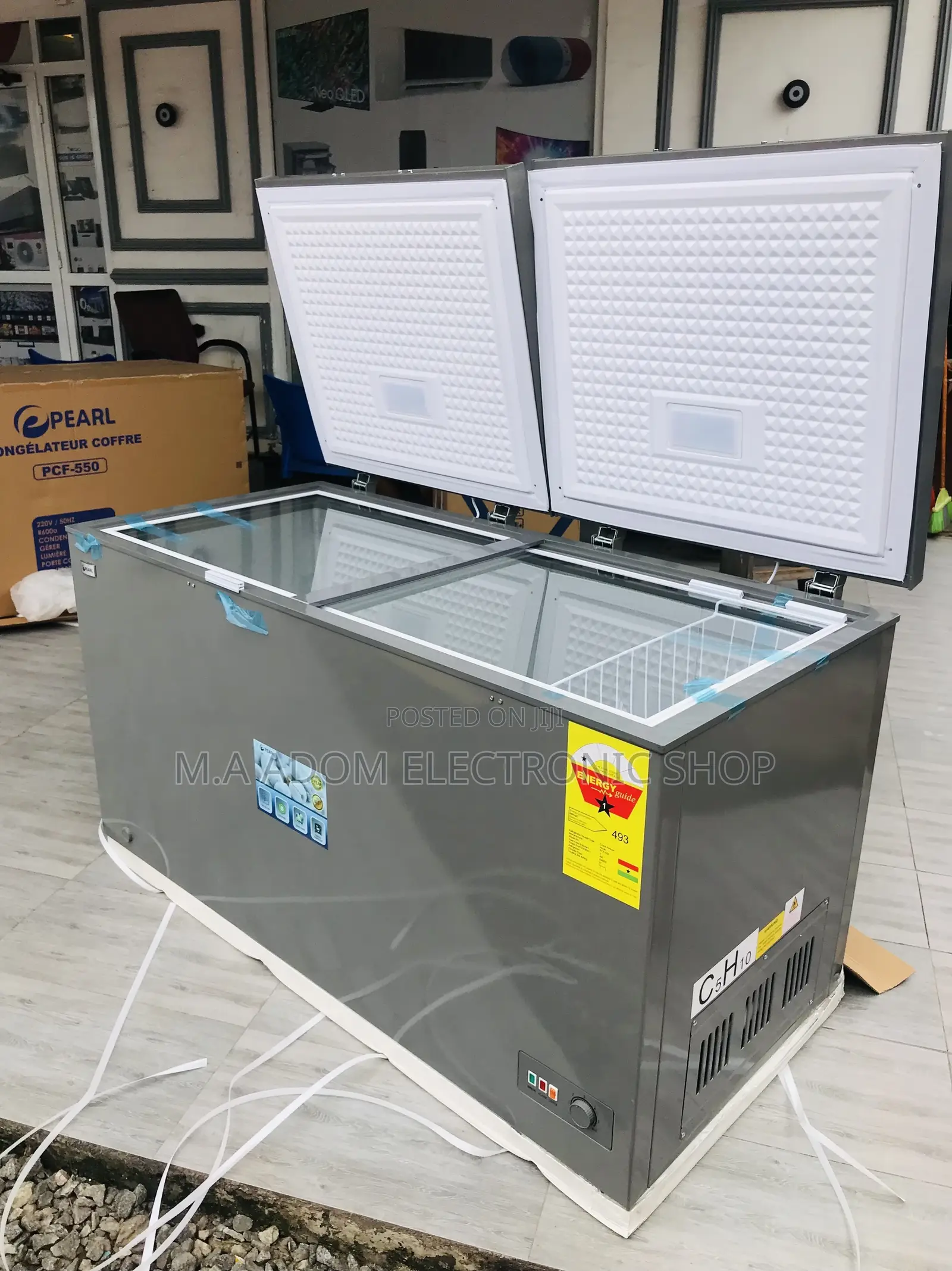 Energy Saving Pearl PCF-850(708L)2 Door Electric Freezer 