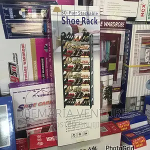 30 Pair Stackable Shoe Rack