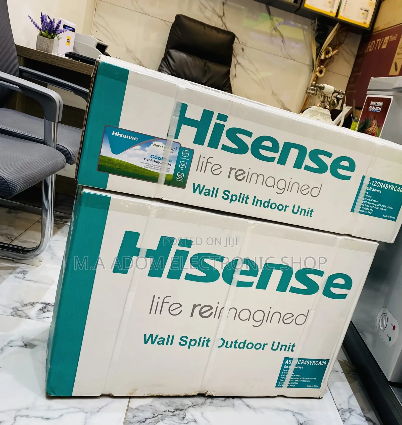 Long Lasting Hisence 1.5hp Split Electric Ac(White)R410 