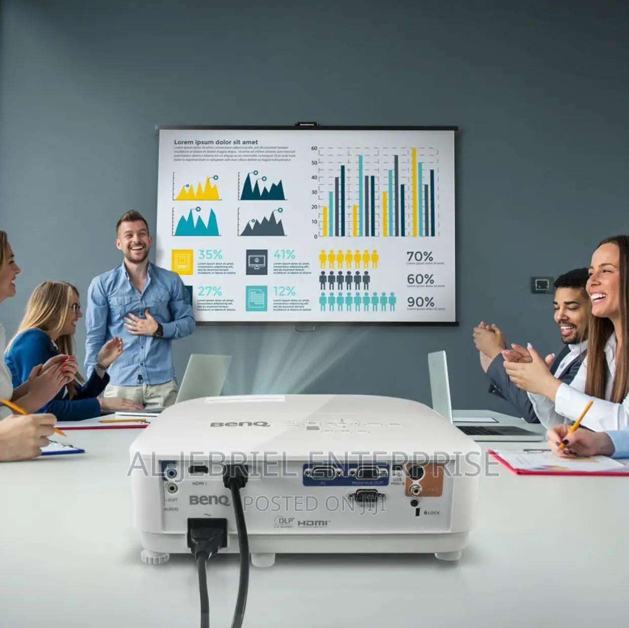 Benq MX550 3600lumens High,XGA Projector ,Dual Hdmi ,VGA
