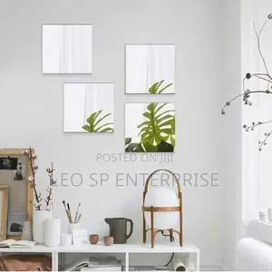 Acrylic Rectangle and Round Sticker Mirror