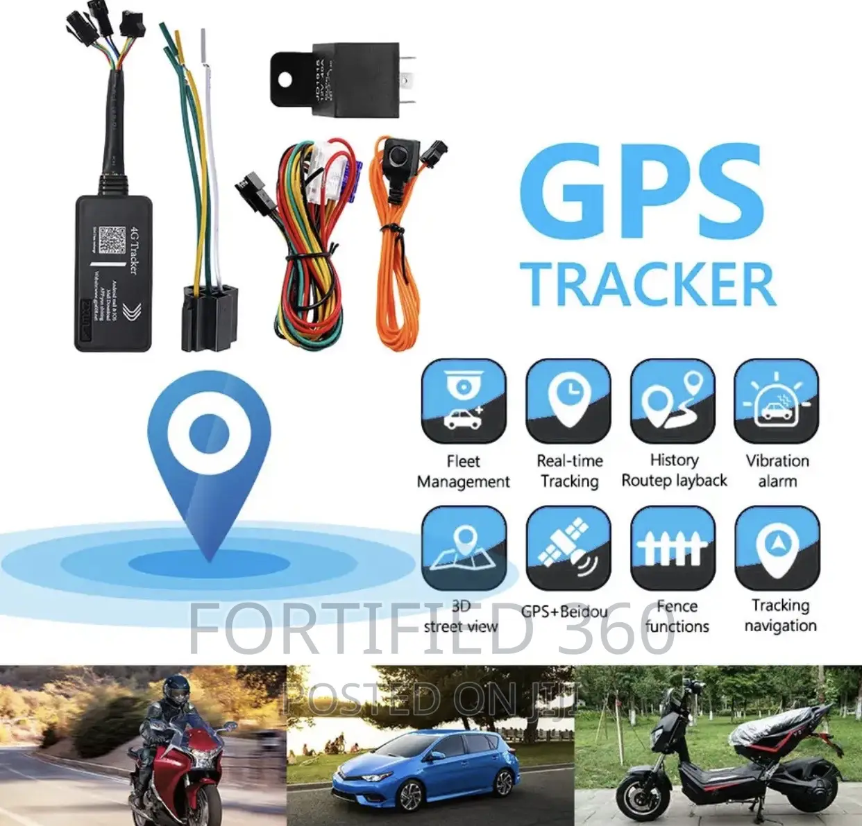 Car GPS Tracker Global Locator Real Time Monitoring System