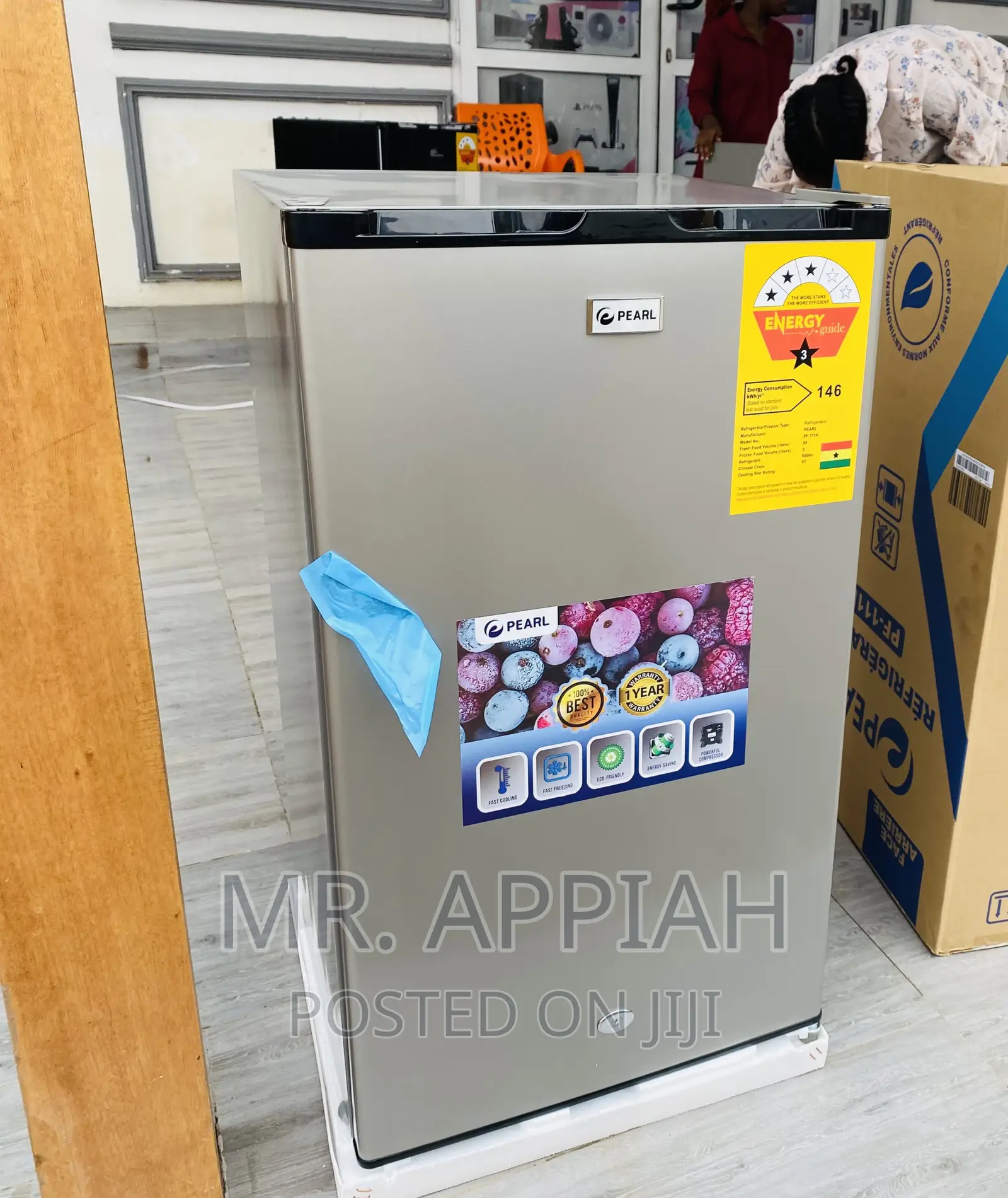 Fast Chilling Pearl PF-10T Single Door Electric Fridge.