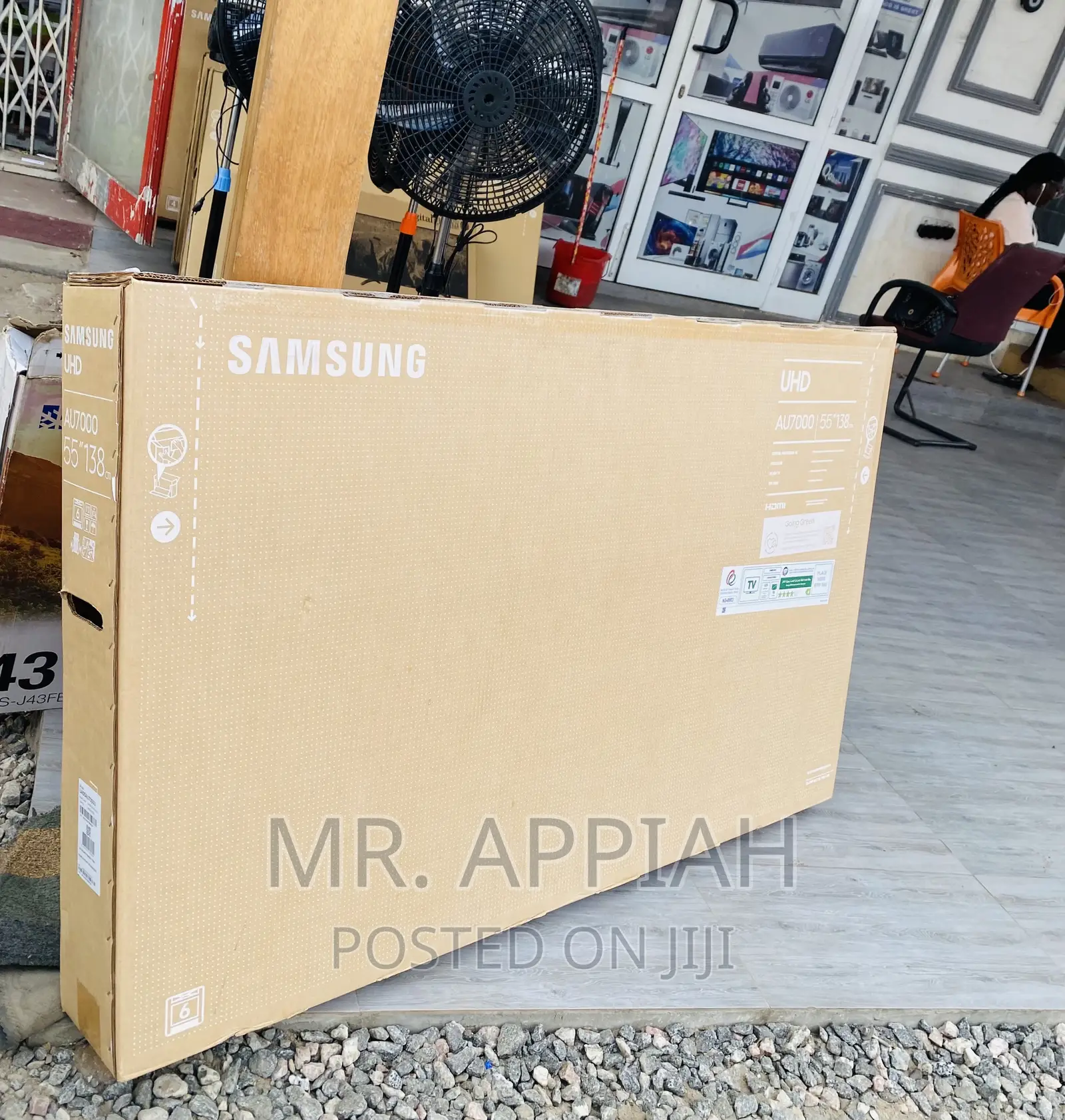Buy Original Samsung 55au702255” Crystal Uhd Smarr Tv,Black