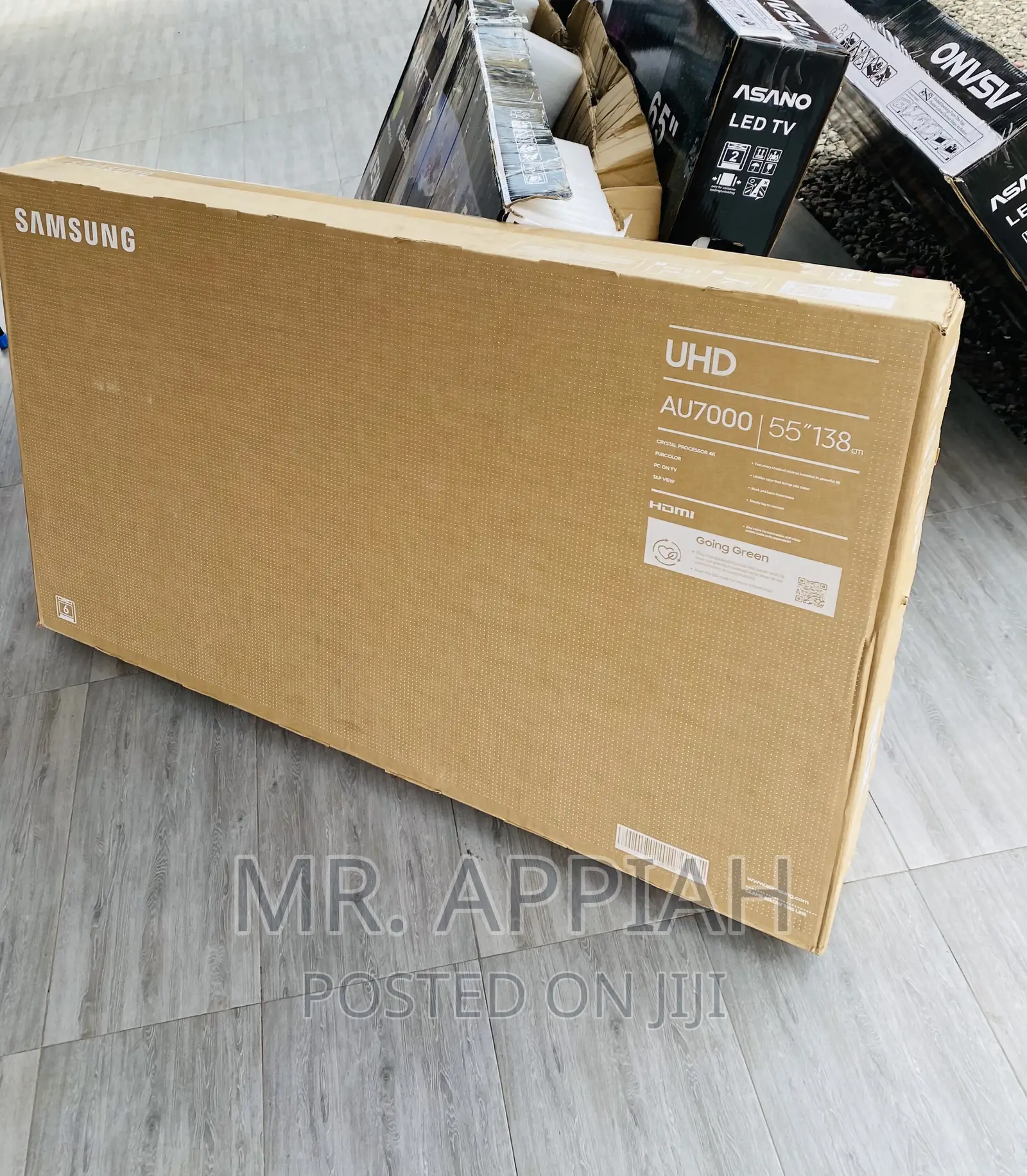 Buy Authentic Samsung 55au7022 55” Uhd Crystal Tv(Black).