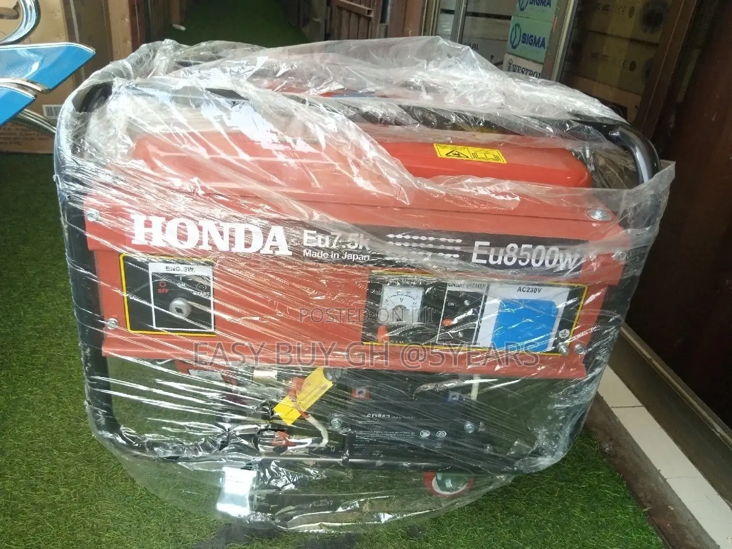 Honda 7.5kva Keyst Generator 8500w Honda +FREE Eco Generator