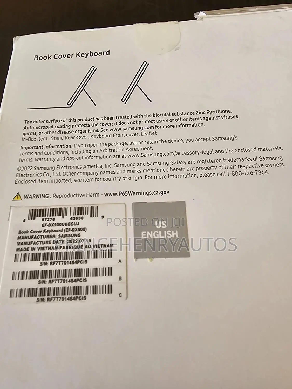 Samsung Official Book Cover Keyboard for Tab S8 Ultra 14.6"