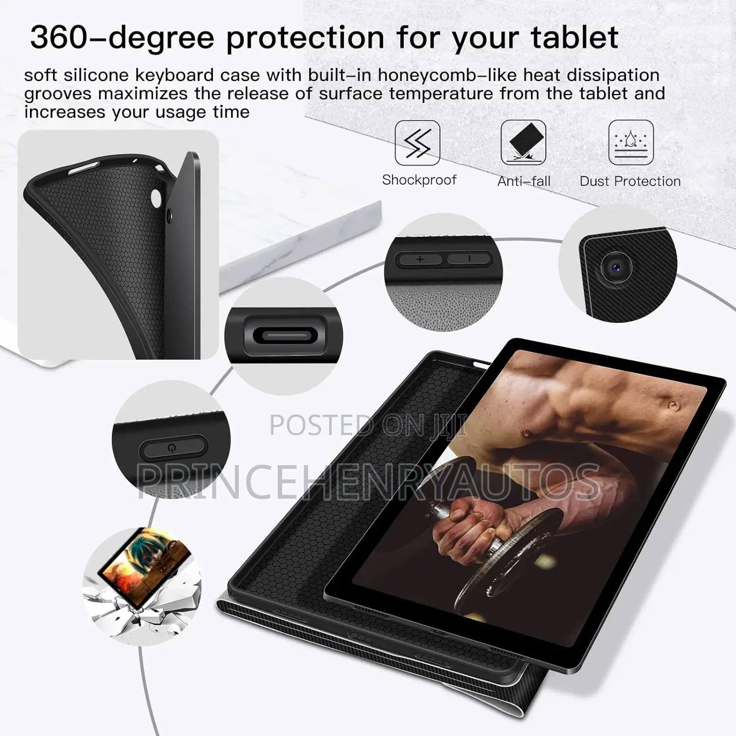 WERNURPAI Backlit Keyboard Case for Samsung Tab A7 Lite 8.7