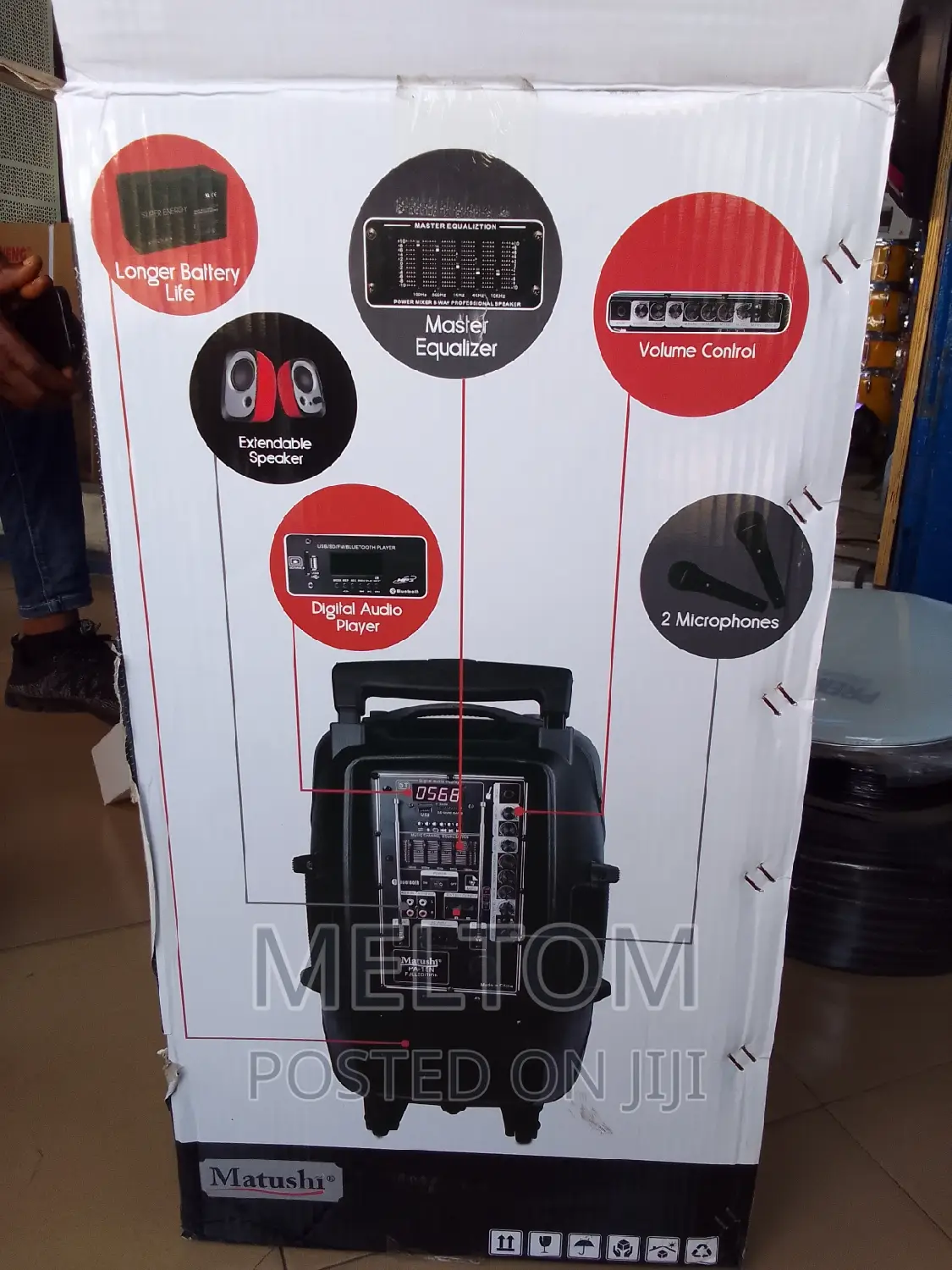 Matushi Rock Roll 15inches Rechargeable Speaker