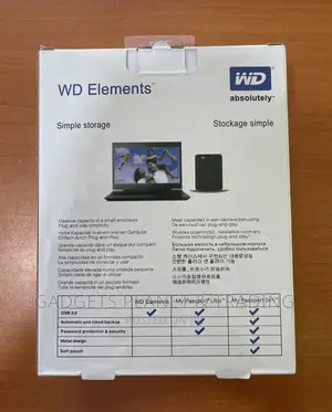 Western Digital Element External Hard Drive Case 2.5” 3.0