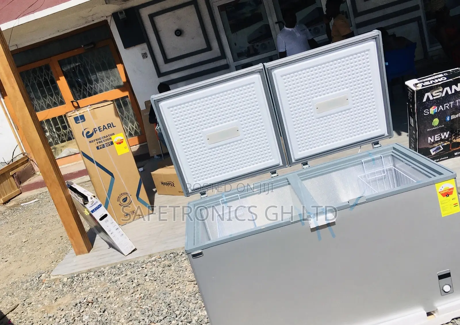 Doubledoor Nas500fc 425 Liters Gray Chestfreezer Essential