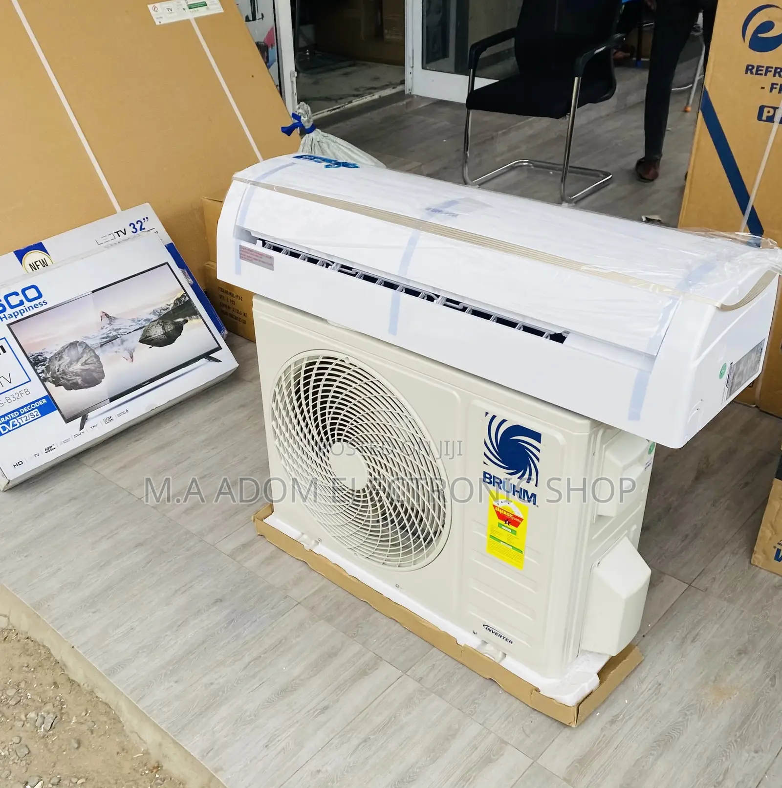 Classic Bruhm 1.5hp Split Inverter Electric Ac(White).