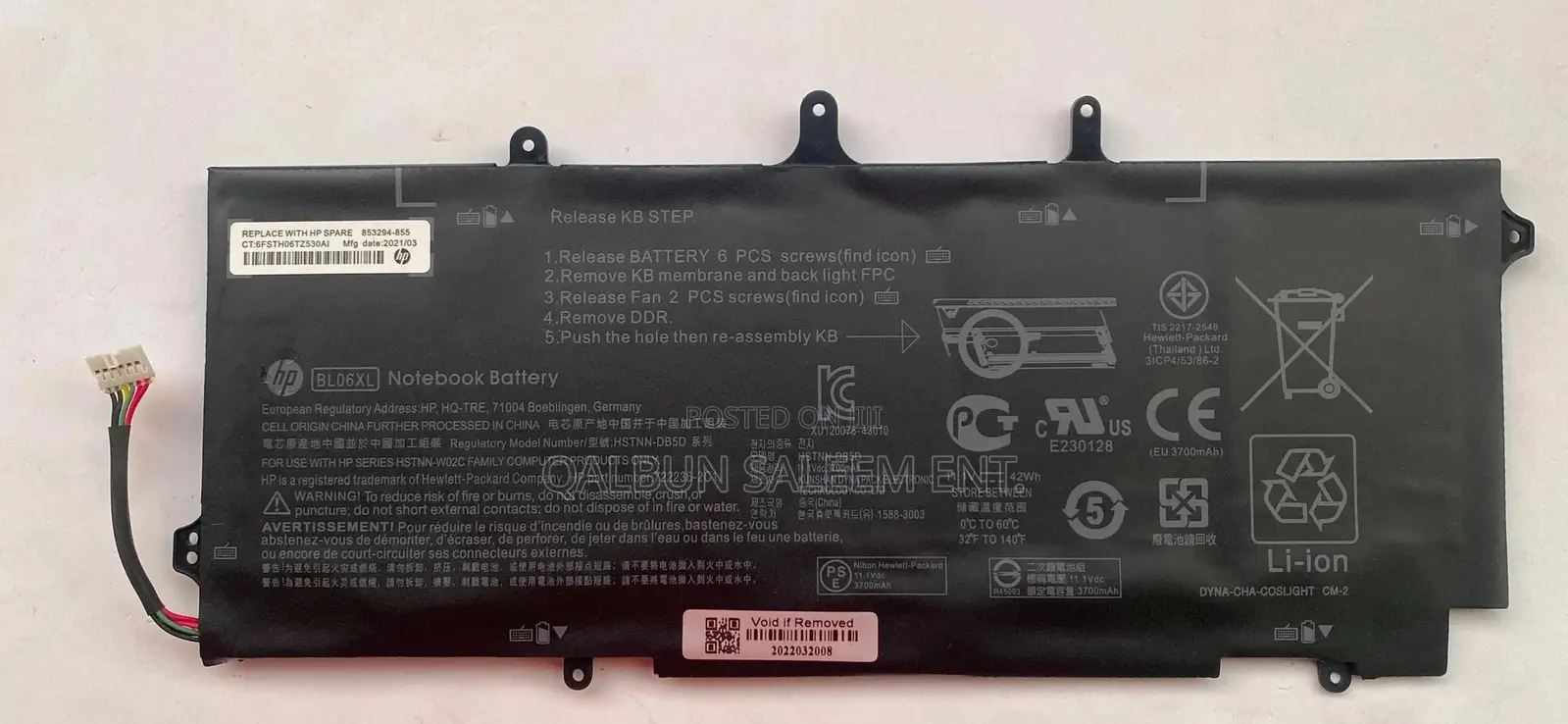 HP BL06XL Laptop Battery for Elitebook Folio 1040 G0 G1 G2