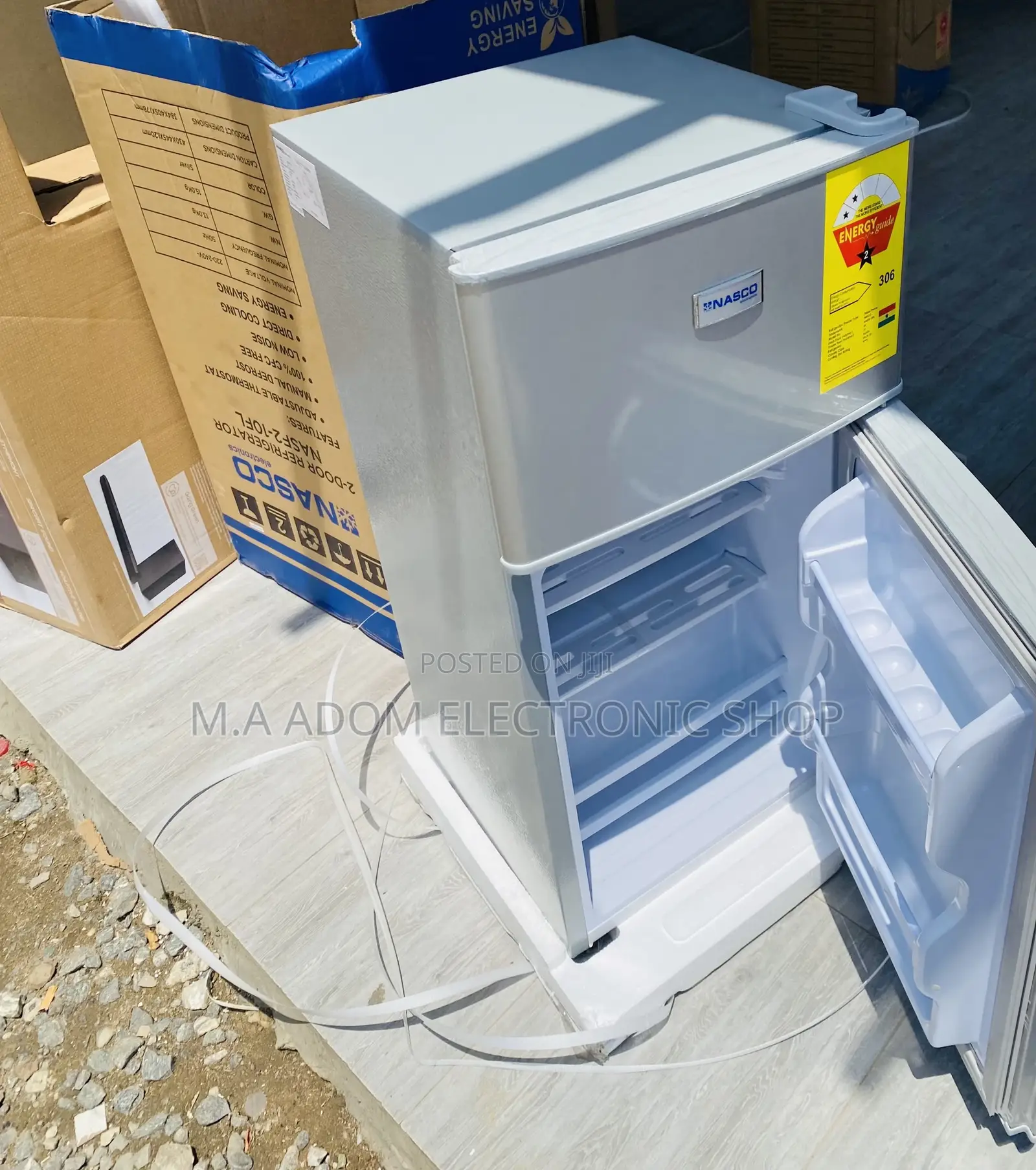 Classic Nasco Nasf2-10 Double Door Table Top Fridge 