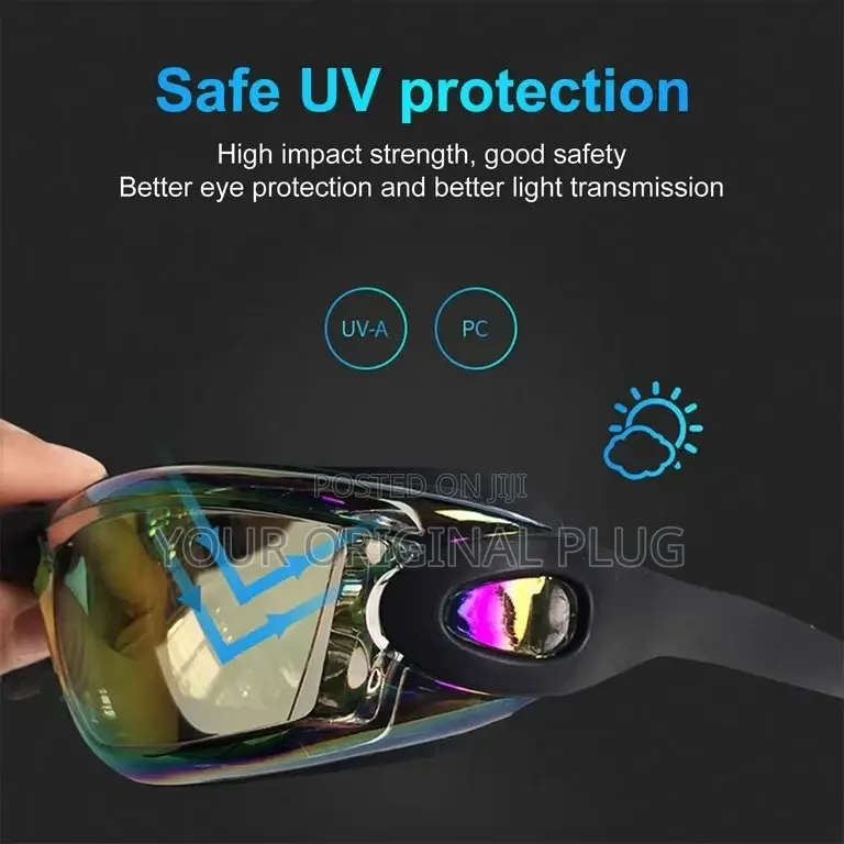 Swimming Goggles, Anti Fog,Uv Protection, Assorted Colors.