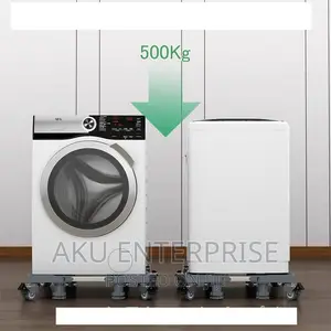 Fridge Stand With Wheels Dryer Adjustable Base for Laundry