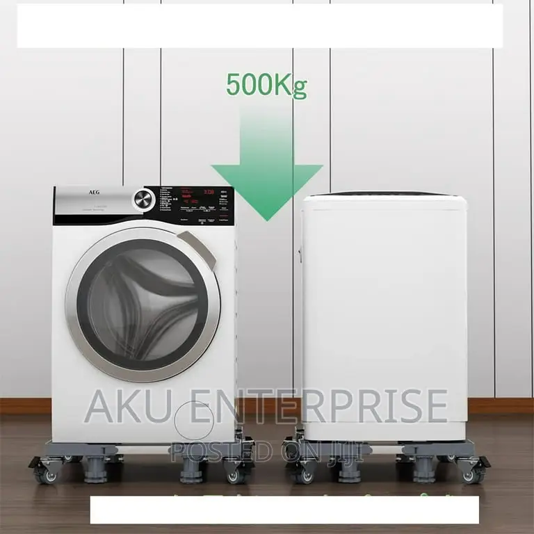 Fridge Stand With Wheels Dryer Adjustable Base for Laundry