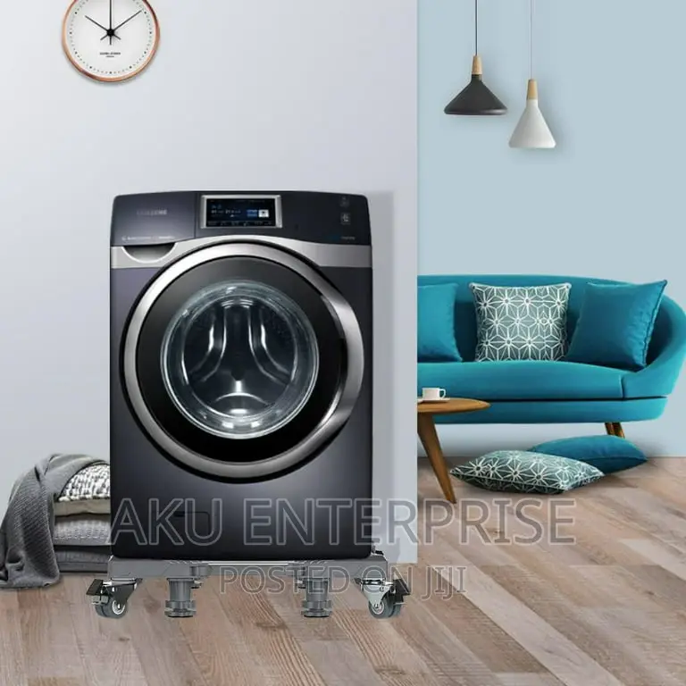 Fridge Stand With Wheels Dryer Adjustable Base for Laundry