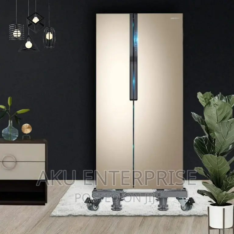 Fridge Stand With Wheels Dryer Adjustable Base for Laundry