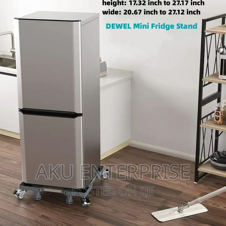 Fridge Stand With Wheels Dryer Adjustable Base for Laundry