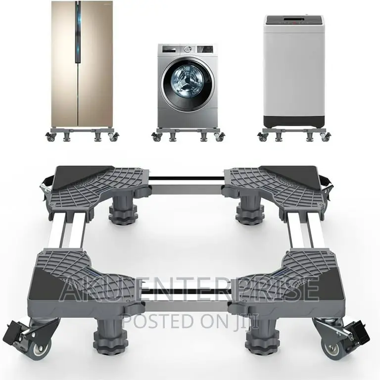 Fridge Stand With Wheels Dryer Adjustable Base for Laundry