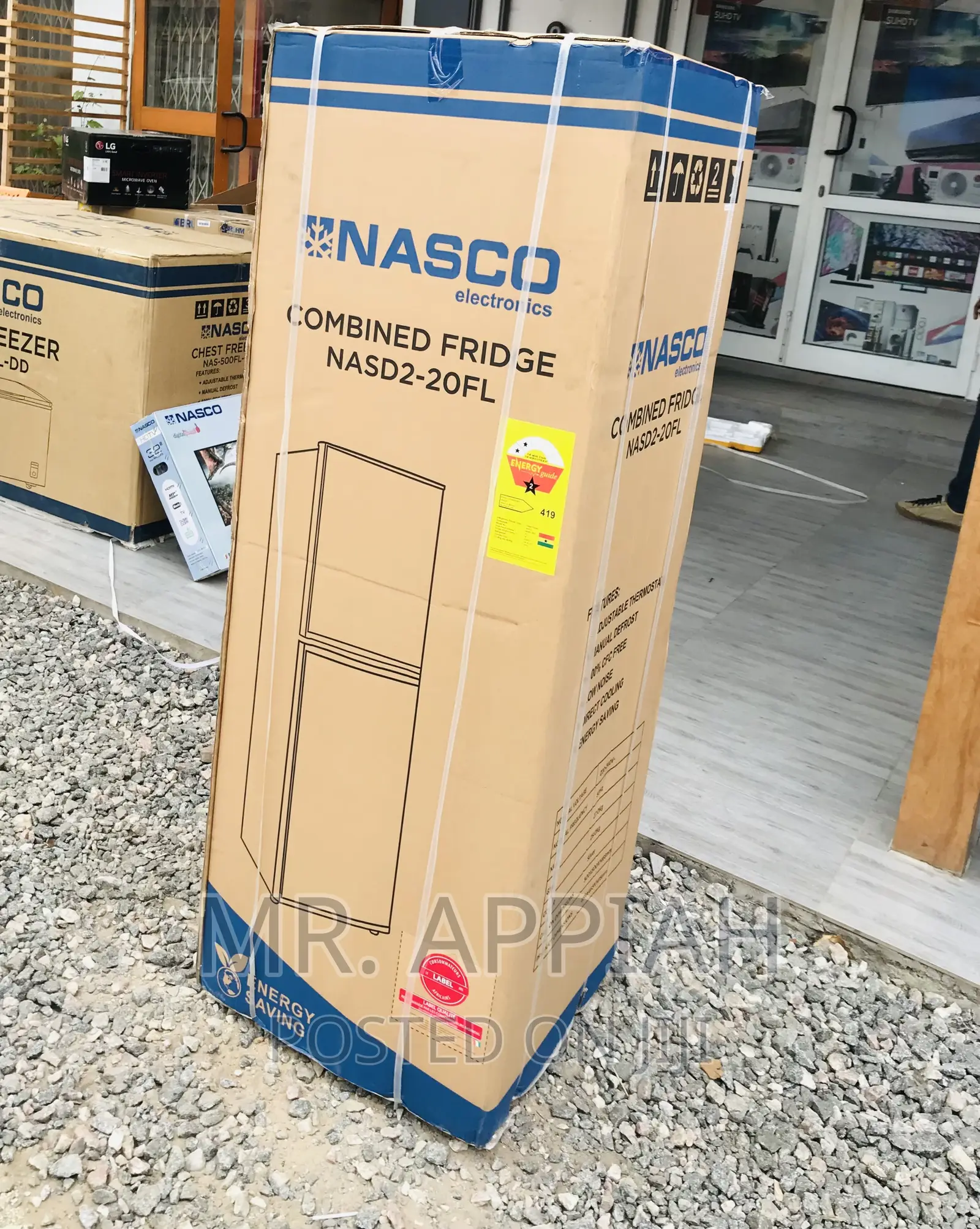 Classic Designed Nasco Nasd2-20fl Double Door Fridge 