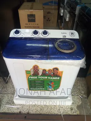 Syinix 7kg Semi-Automatic Twin Tub Washing Machine