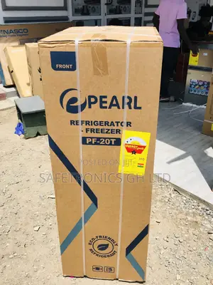 Doubledoor Black Glass PF-20T Pearl Topfreezer Fridge