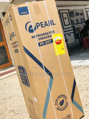 Black PF-20T Doubledoor Pearl Glass Topfreezer Fridge 