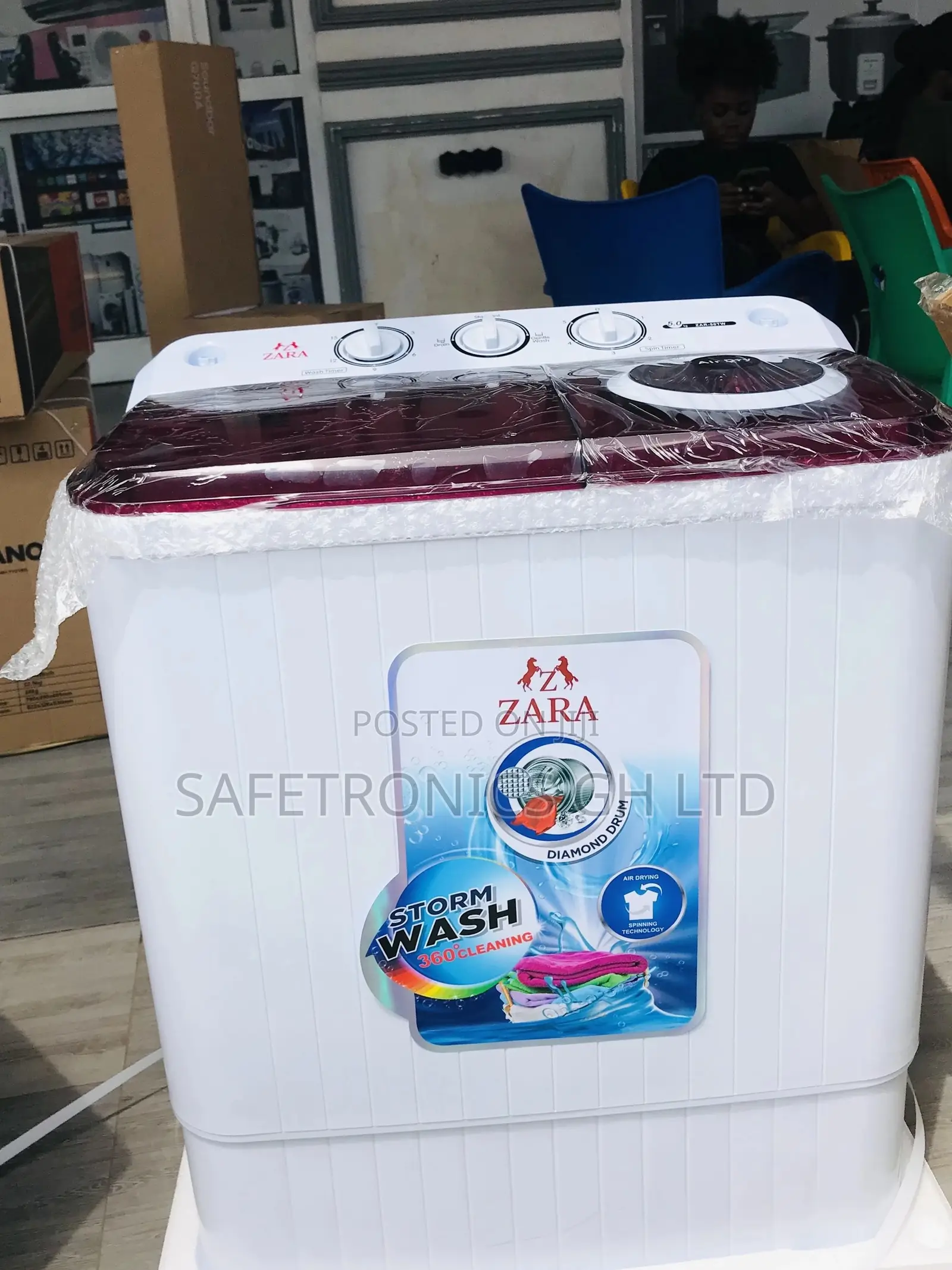 5kg Washingmachine Zara Semiautomatic Topload Electric