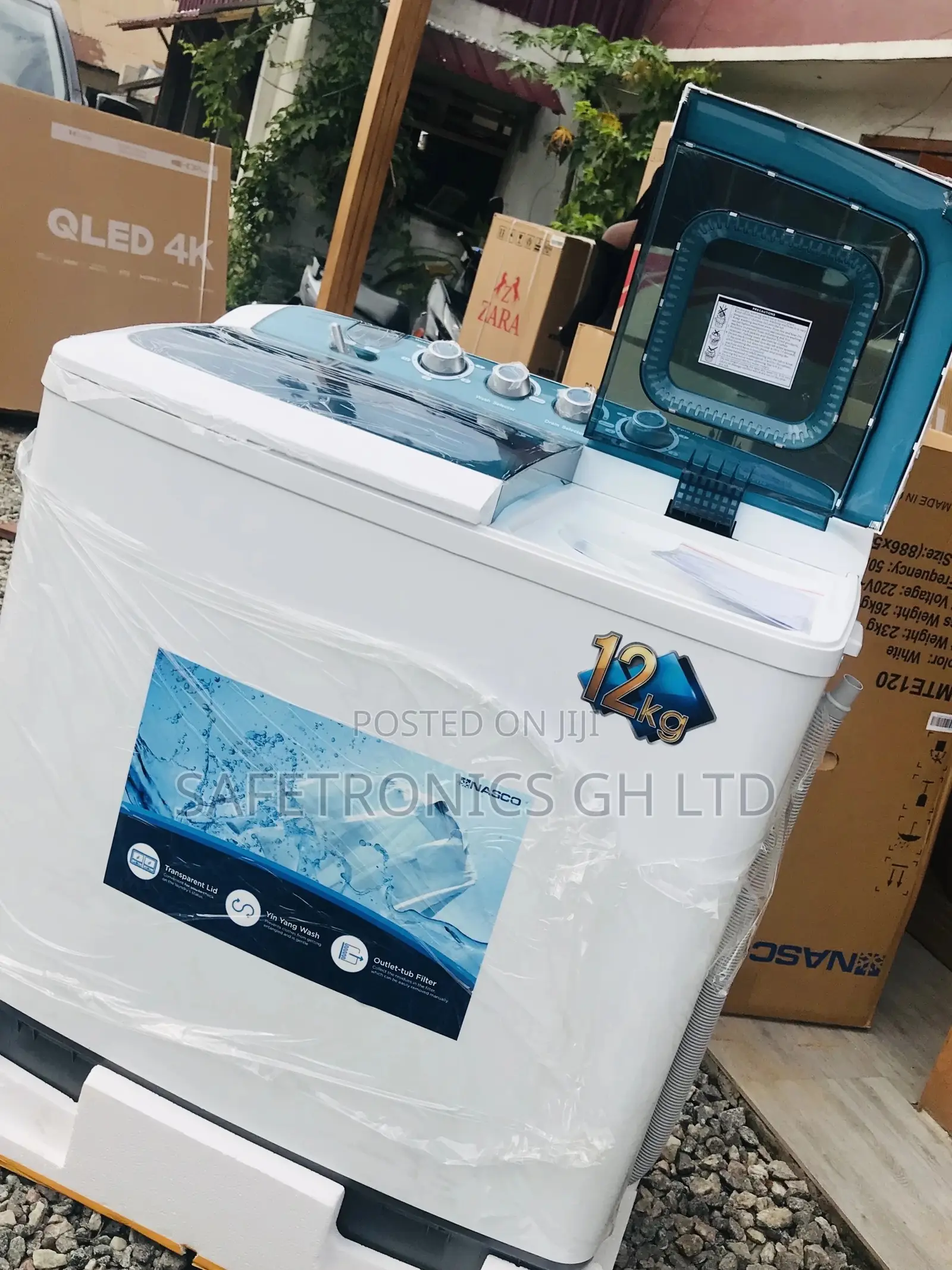 Twintub Washingmachine Nasco 12kg Topload Semiautomatic