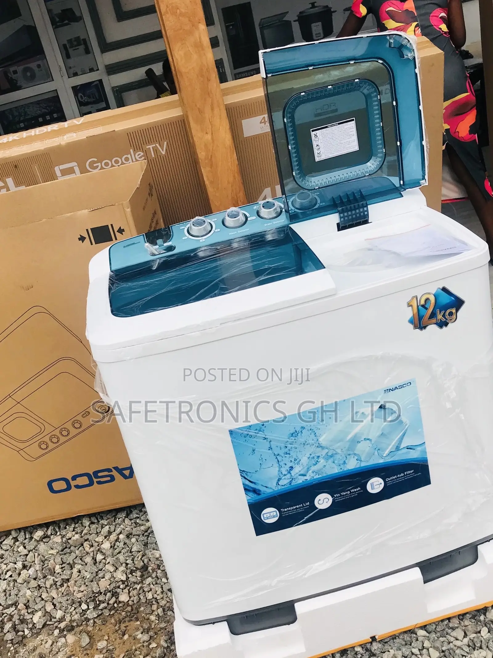 12kg Nasco Semiautomatic Topload Washingmachine Electric