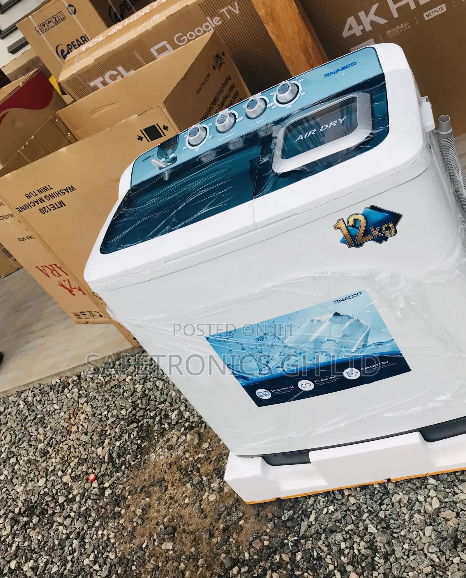 Topload Washingmachine Semiautomatic 12kg Nasco Essential