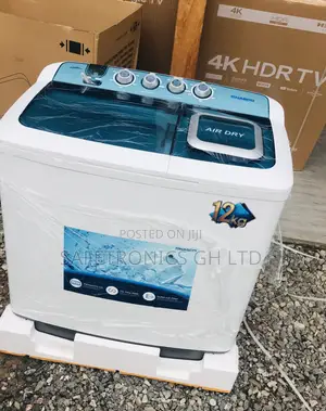 White Nasco Washingmachine Semiautomatic 12kg Elegant